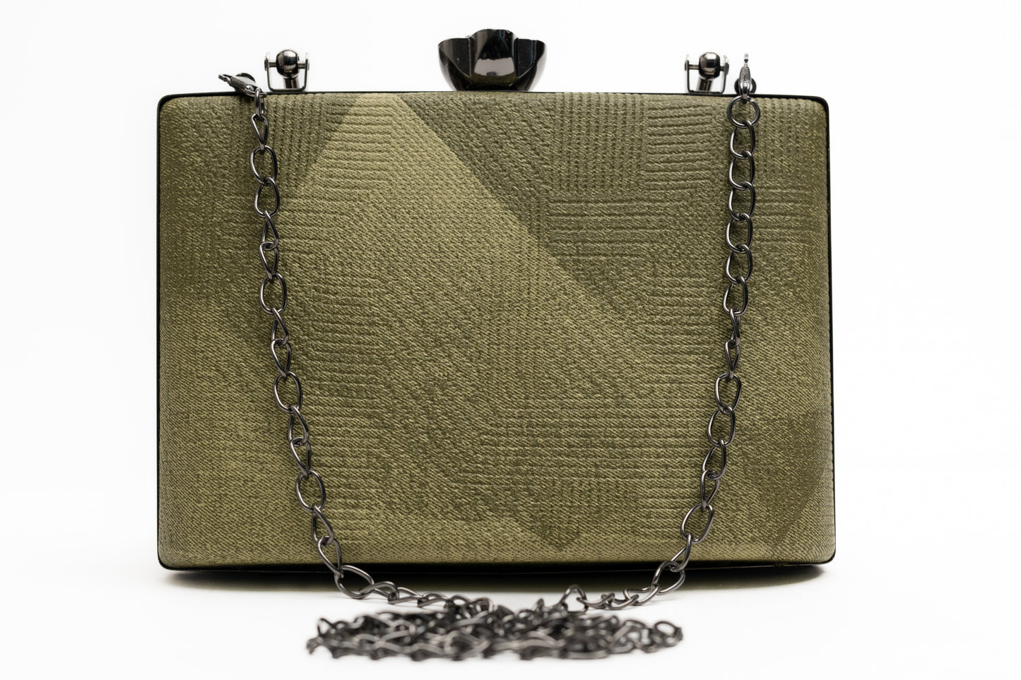 Sophisticated Green Box Clutch