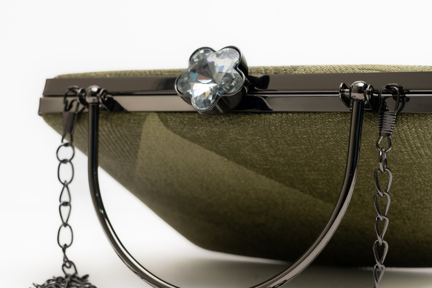 Sophisticated Green Box Clutch