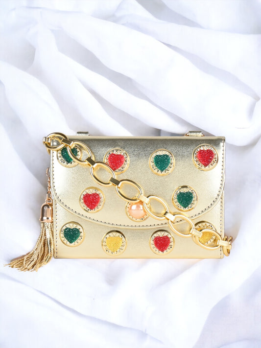 Ladies Hearts clutch