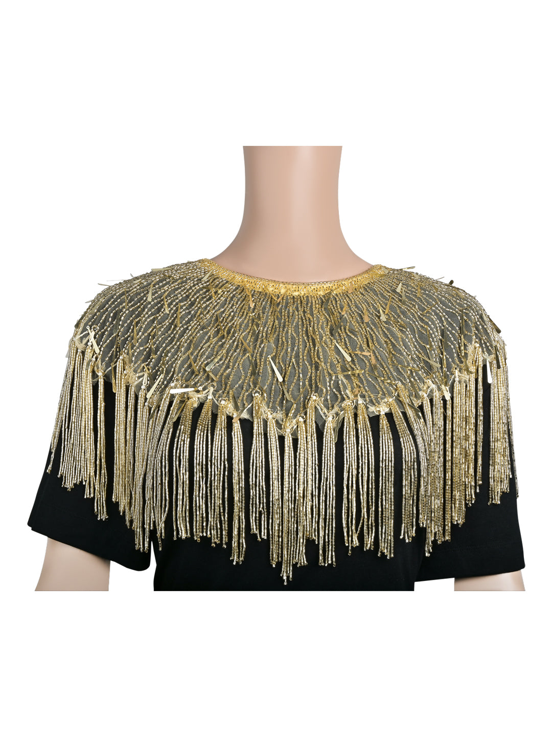 Whether you're attending a glamorous soirée or seeking to make a statement at a cultural event, this cape is sure to elevate any ensemble with its unparalleled elegance.