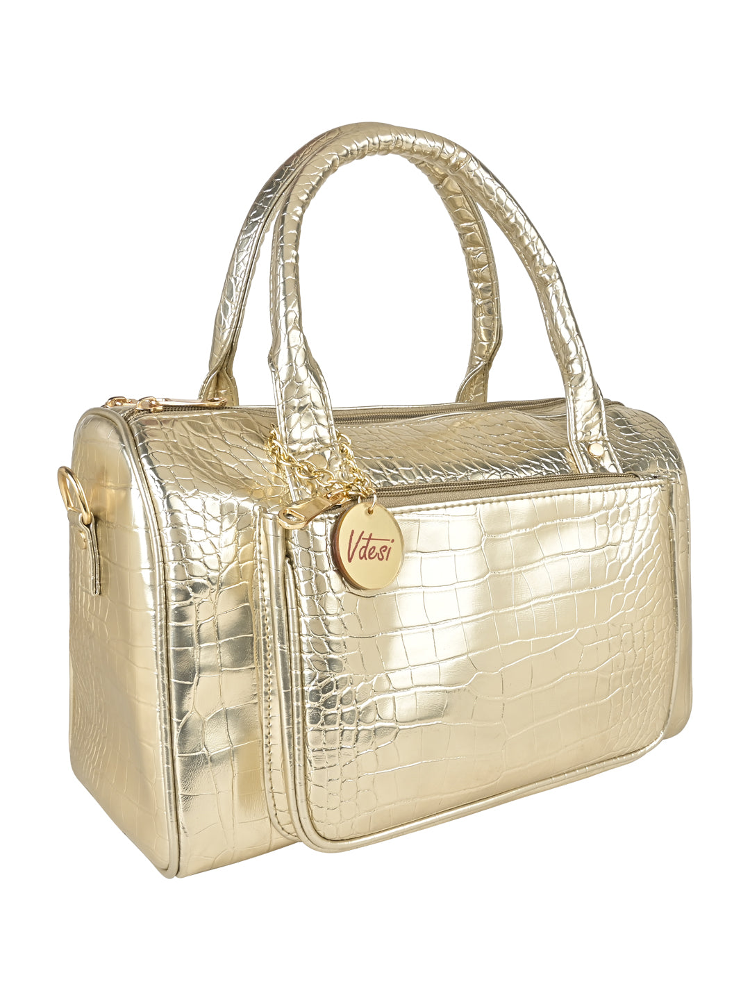 A trendy and spacious Vdesi Croco Doctor Bag.