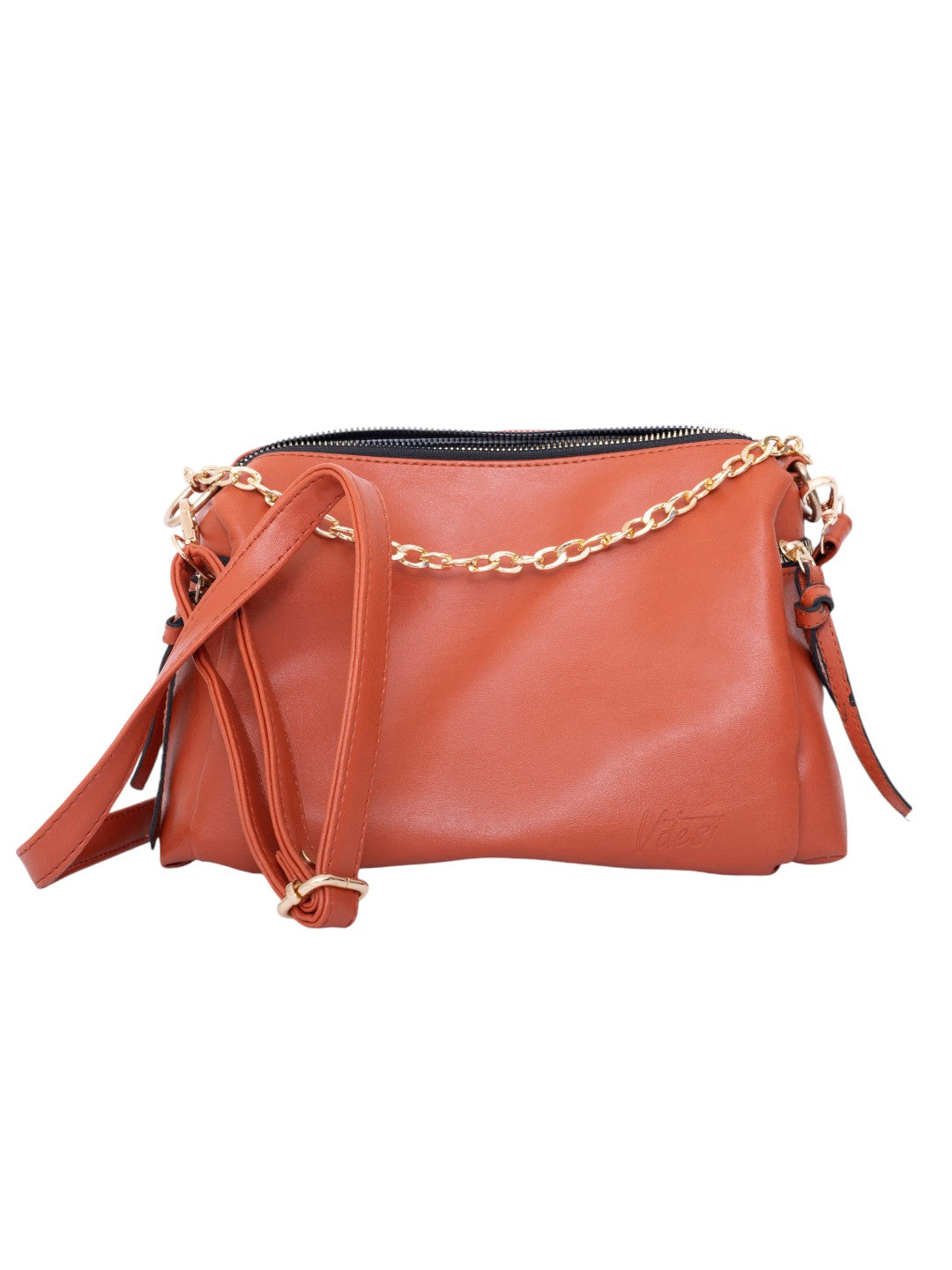 Solid color crossbody bag