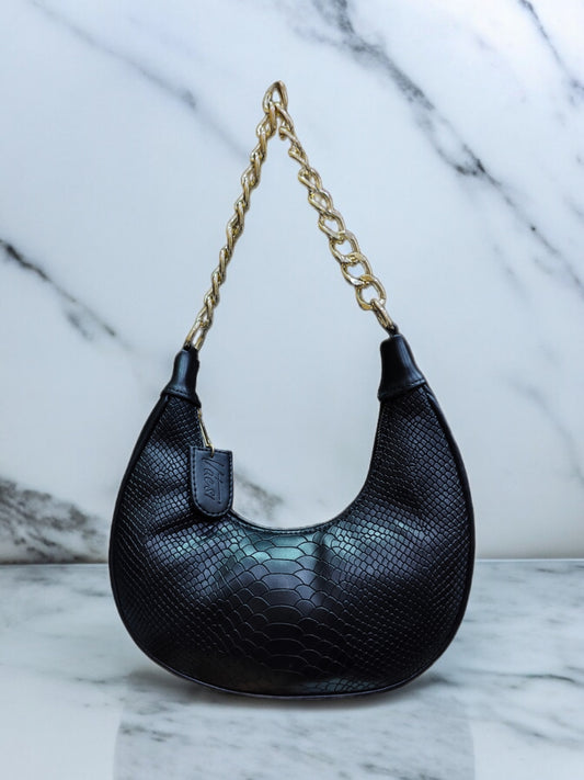 Vdesi Black Half Moon Bag