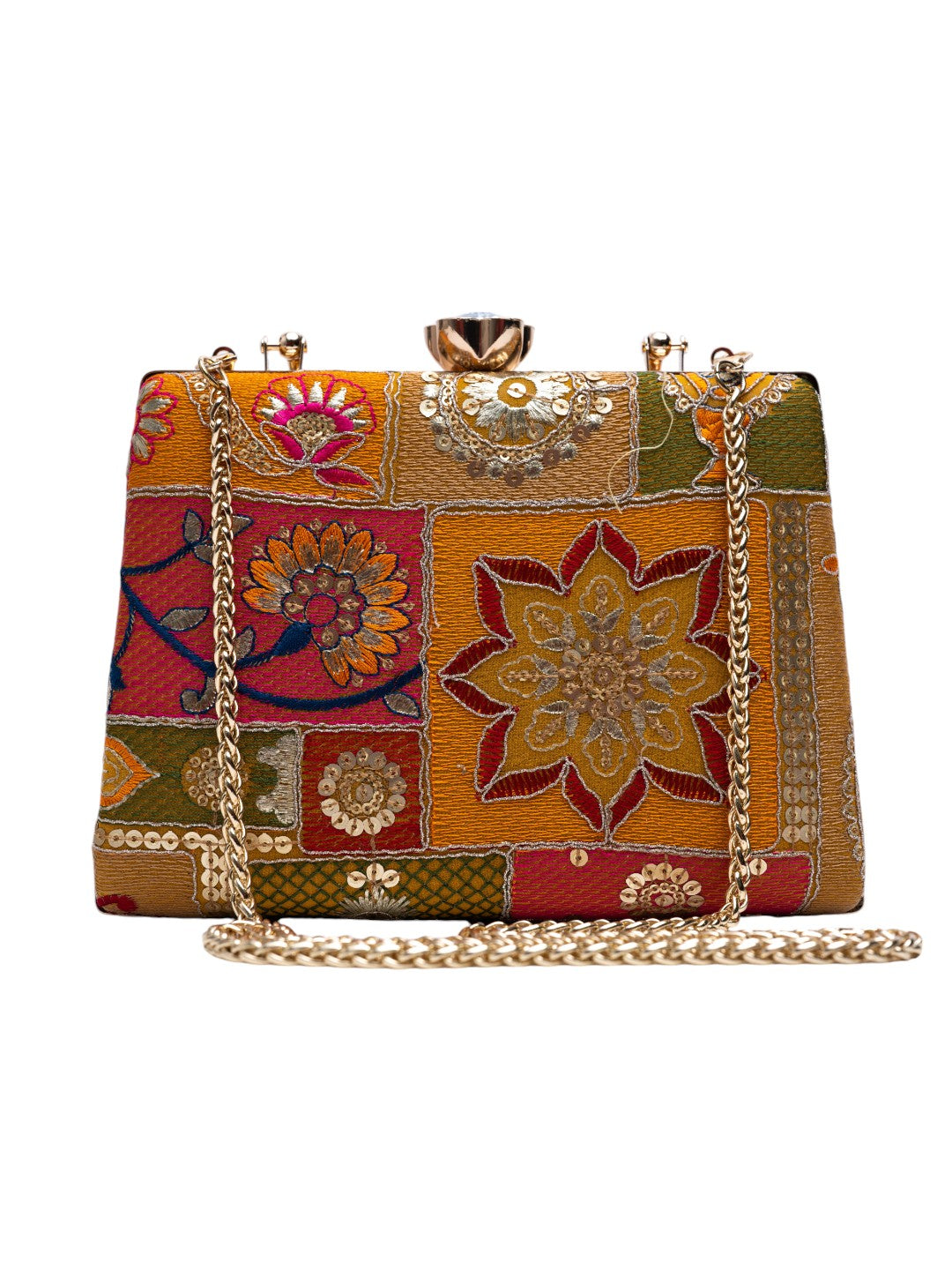 Taditional embroidered clutch