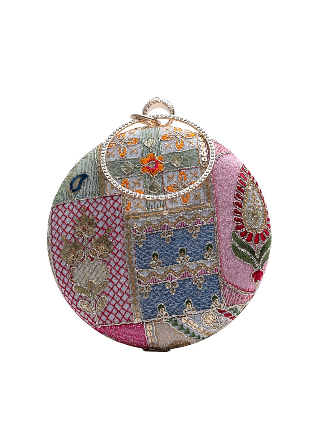 Round Ethnic Clutch